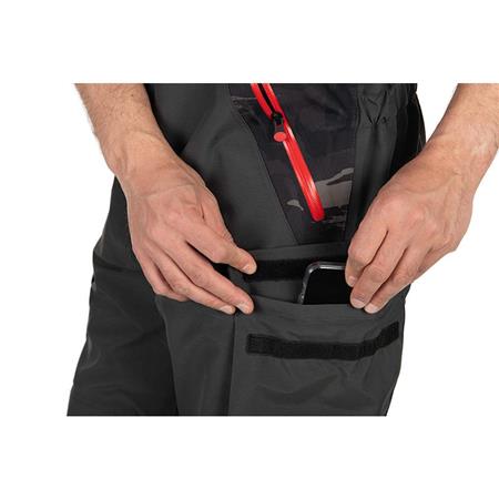 MEN'S BIB FOX RAGE TRIPLE LAYER SALOPETTES - BLACK