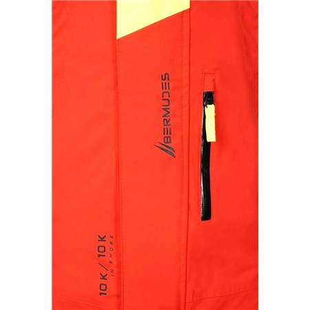 MEN'S BIB OVERALLS BERMUDES INSHORE POLAR FLEECE OP10K - VERMEIL