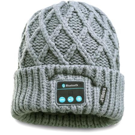 Men's Bluetooth Beanie Rapala Speaker And Built-In Microphone - Gray