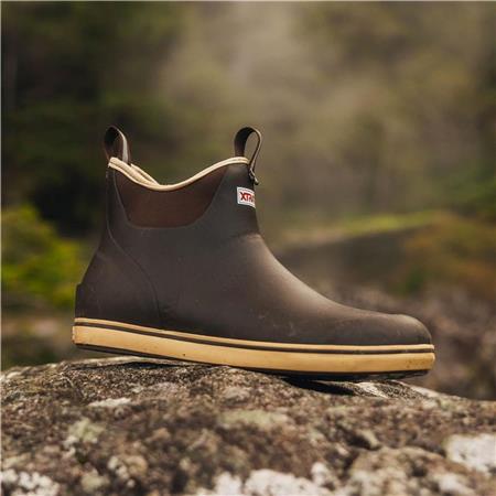 MEN'S BOOTS XTRATUF ANKLE DECK BOOT - CHOCOLATE/BEIGE