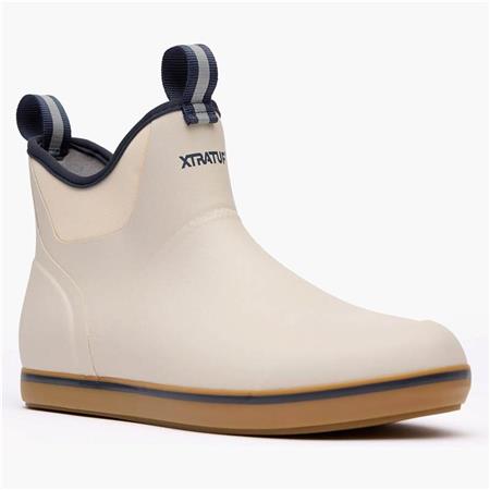 MEN'S BOOTS XTRATUF ANKLE DECK BOOT - IVORY/NAVY BLUE