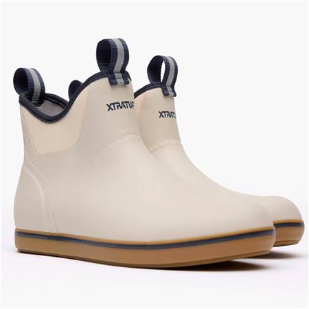 Men's Boots Xtratuf Ankle Deck Boot - Ivory/Navy Blue