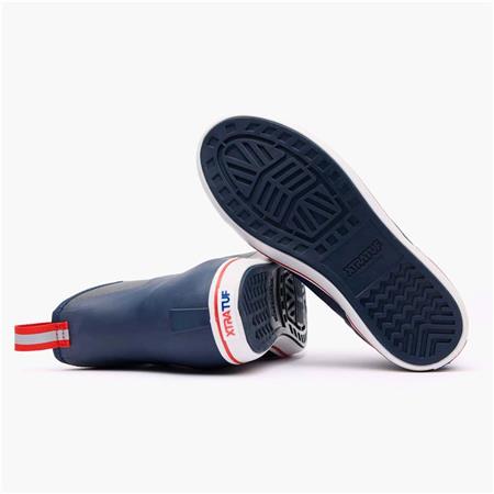 MEN'S BOOTS XTRATUF ANKLE DECK BOOT - NAVY BLUE/RED