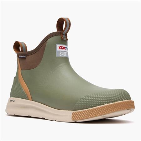 MEN'S BOOTS XTRATUF ANKLE DECK BOOT SPORT - OLIVE