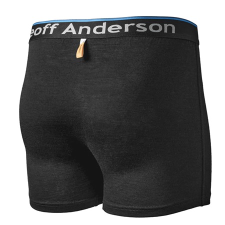 MEN'S BOXER GEOFF ANDERSON WIZWOOL 165 SOFT - BLACK