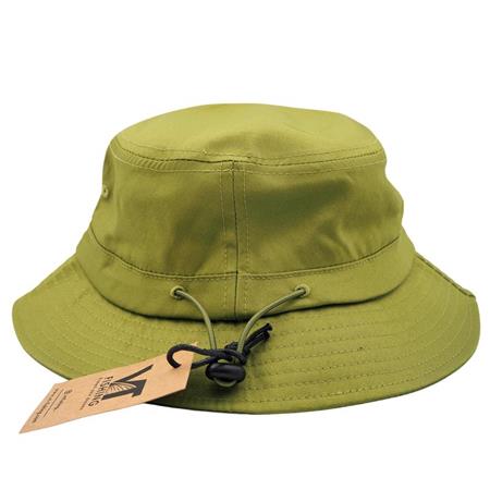 MEN'S BUCKET HAT WITH VELCRO VT FISHING UPF50+ / HYDROFUGE - GREEN