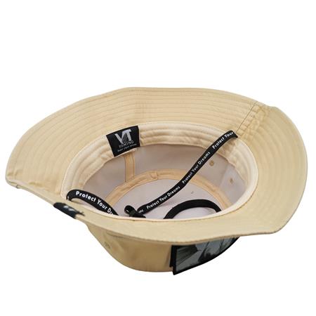 MEN'S BUCKET HAT WITH VELCRO VT FISHING UPF50+ / HYDROFUGE - SAND