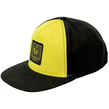 Men's Cap Black Cat Catfish Hunter Snapback I - Noir/Jaune