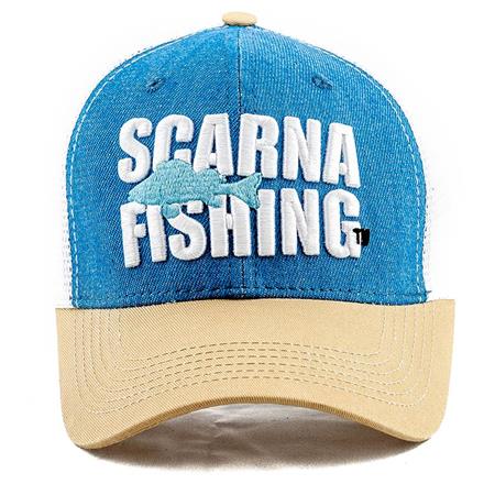 MEN'S CAP FISHXPLORER SCARNA FISHING - BLEU