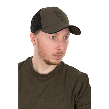 MEN'S CAP FOX COLLECTION TRUCKER CAP GREEN & BLACK - VERT