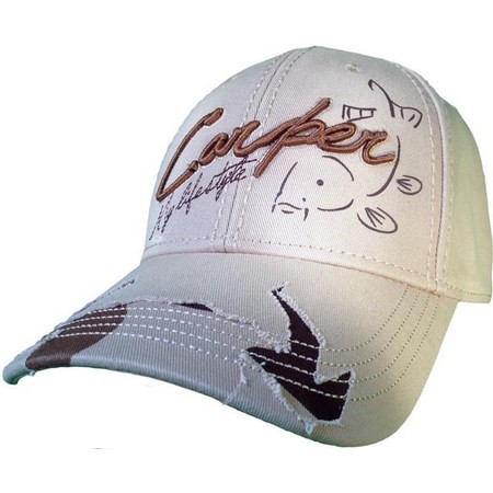 Men's Cap Hot Spot Design Carper - Beige