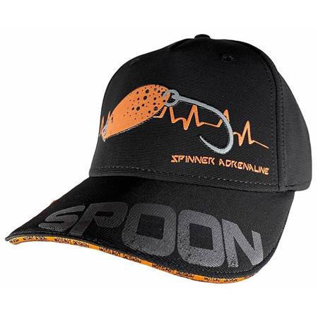Men's Cap Hot Spot Design Cap Spoon - Black