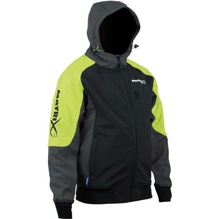 Men's Fleece Fox Matrix Softshell Fleece - Black/Green