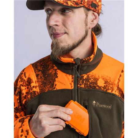 MEN'S FLEECE PINEWOOD FURUDAL HUNTERS CAMOU - STRATA BLAZE/GREEN