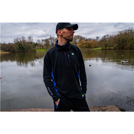 MEN'S FLEECE PRESTON INNOVATIONS MICRO FLEECE - NOIR