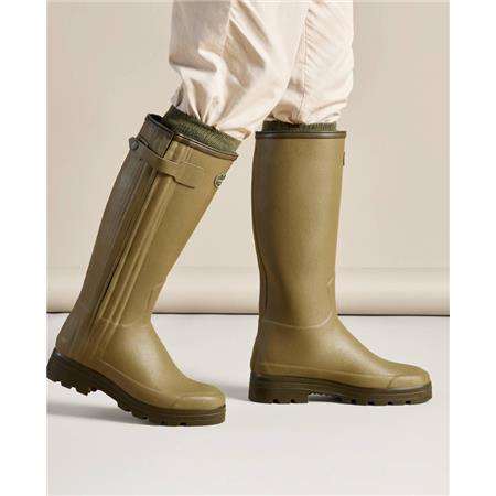 MEN'S HUNTER BOOTS LINED WITH NEOPRENE - VIERZON GREEN LE CHAMEAU DOUBLÉES DE NÉOPRÈNE - VERT VIERZON