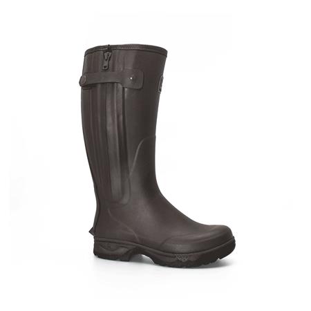 Men's Hunting Boots - Brown Rouchette Veneur Neo Zip - Marron