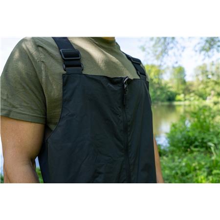 MEN'S JACKET AND BIB OVERALL SET KORUM NEOTERIC 5X5 WATERPROOF SUIT - KHAKI/BLACK