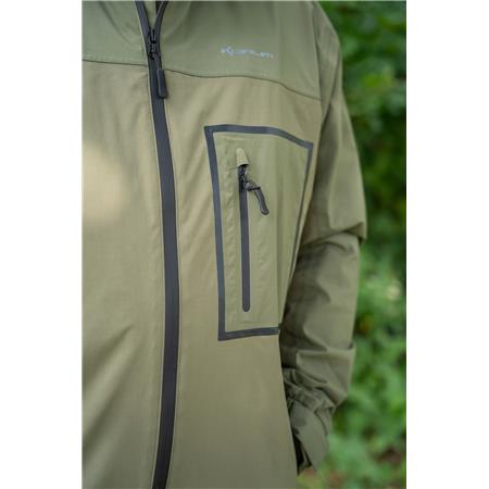 MEN'S JACKET AND BIB SET KORUM SUPERSEAL WATERPROOF - KHAKI