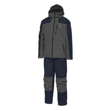 Men's Jacket And Dungarees Set Dam Intenze -20 Thermal Suit - Gris/Bleu