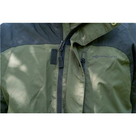 MEN'S JACKET AND DUNGAREES SET KORUM NEOTERIC 5X5 WATERPROOF SUIT - KAKI/NOIR