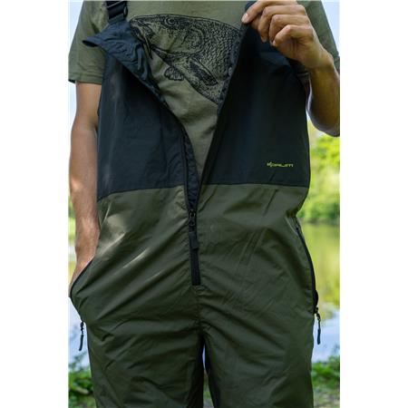 MEN'S JACKET AND DUNGAREES SET KORUM NEOTERIC 5X5 WATERPROOF SUIT - KAKI/NOIR