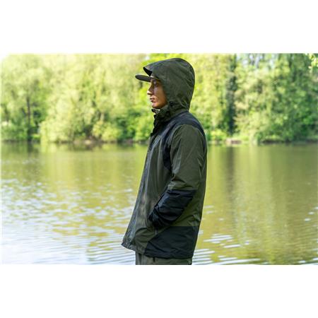 MEN'S JACKET AND DUNGAREES SET KORUM NEOTERIC 5X5 WATERPROOF SUIT - KAKI/NOIR