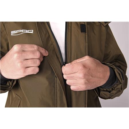 MEN'S JACKET AND DUNGAREES SET SPRO THERMAL SUIT - KAKI