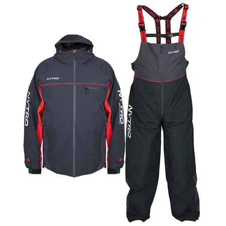 Men's Jacket And Overalls Set - Black Nytro 3/4 Jacket +Bib'n'brace Wp - Noir