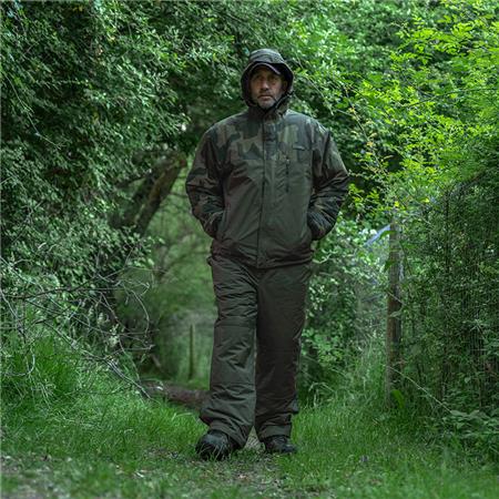 MEN'S JACKET AND OVERALLS SET - KHAKI AVID CARP ARCTIC-SERIES 2-PIECE THERMAL SUIT - KAKI