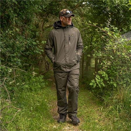 MEN'S JACKET AND OVERALLS SET - KHAKI AVID CARP REVOLVE WATERPROOF SUIT - KAKI