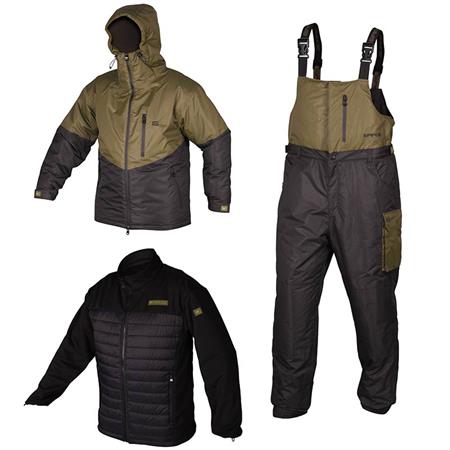Men's Jacket And Trouser Set Grade Layered 3 In 1 Thermal Suit - Noir/Kaki
