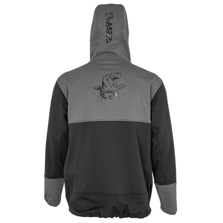 MEN'S JACKET BLACK CAT CAT SHIELD WIND BLOCKER JACKET - GREY/BLACK