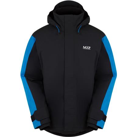 Men's Jacket - Black Map Waterproof Jacket - Noir