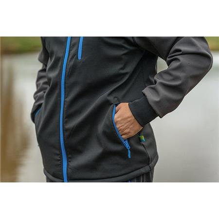 MEN'S JACKET - BLACK PRESTON INNOVATIONS DURATECH SOFTSHELL - NOIR