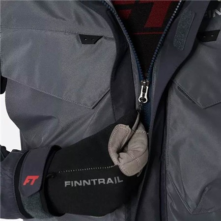 MEN'S JACKET FINNTRAIL WATERPROOF COASTER - GREY