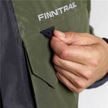 MEN'S JACKET FINNTRAIL WATERPROOF COASTER - KHAKI