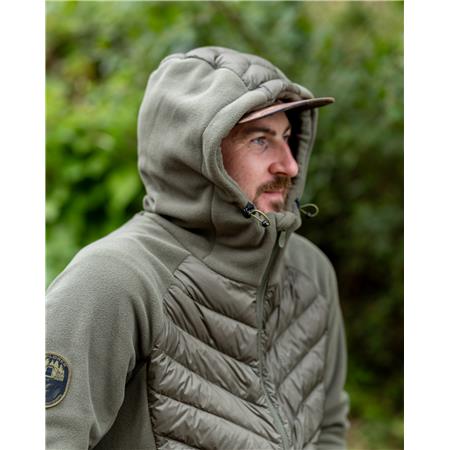 MEN'S JACKET FOX EXPLORER FLEECE HOODED JACKET - GREEN