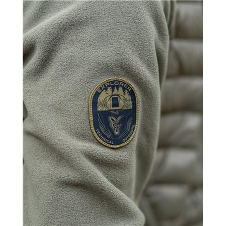 MEN'S JACKET - GREEN FOX EXPLORER FLEECE HOODED JACKET - VERT