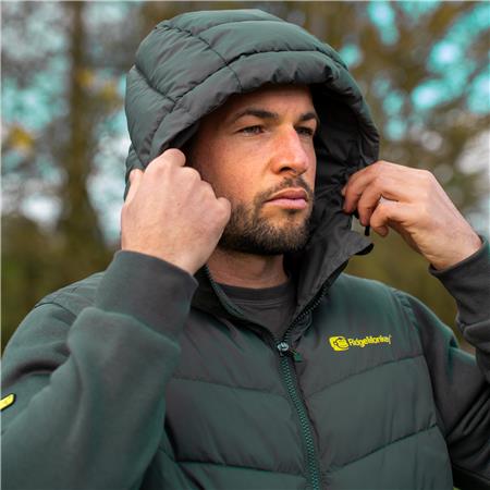 MEN'S JACKET - GREEN RIDGE MONKEY APEAREL THERMAPRO HYBRID COAT - GREEN