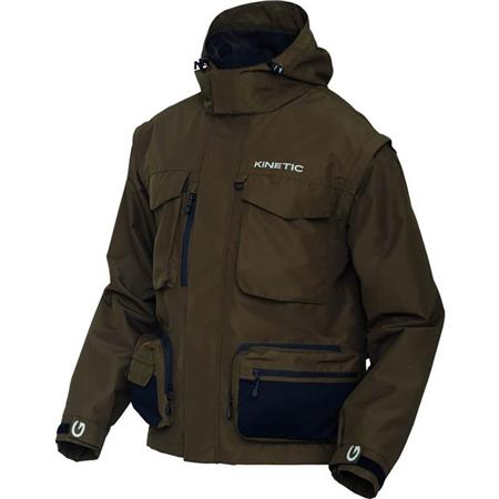 Men's Jacket - Olive Kinetic Strider Zip-Off - Olive