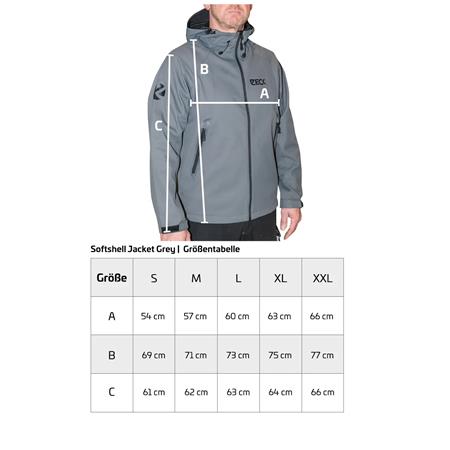 MEN'S JACKET ZECK SOFTSHELL JACKET - GRIS