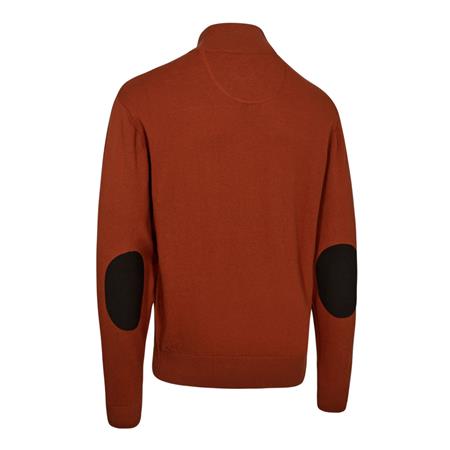 MEN'S JUMPER DEERHUNTER TRICOT HARRINGTON ½-ZIP - OAK RUST MELANGE