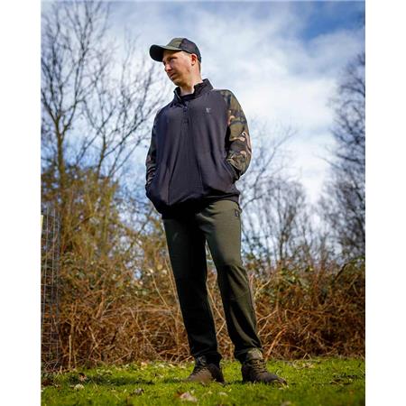 MEN'S JUMPER FOX LW BLACK / CAMO QTR ZIP - NOIR/CAMO