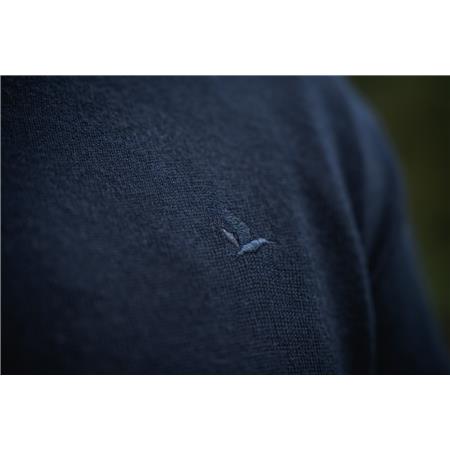 MEN'S JUMPER SEELAND PINE V-NECK - DARK SAPPHIRE