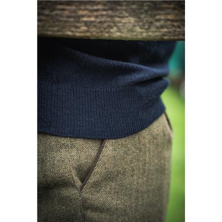 MEN'S JUMPER SEELAND PINE V-NECK - DARK SAPPHIRE