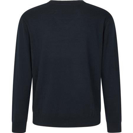 MEN'S JUMPER SEELAND PINE V-NECK - DARK SAPPHIRE