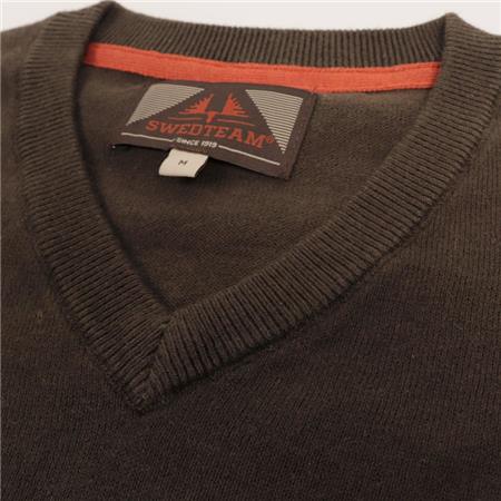 MEN'S JUMPER SWEDTEAM CREST V-NECK - SWEDTEAM VERT