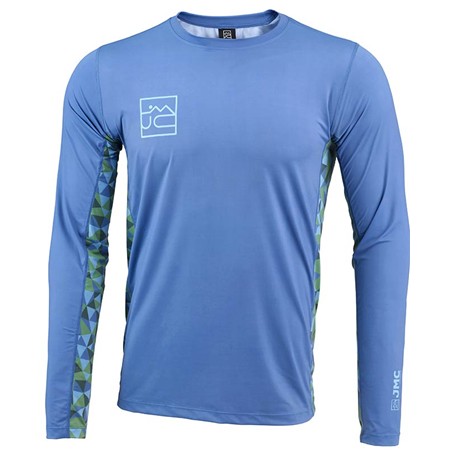Men's Long-Sleeve Tee Shirt Jmc Sun Protect Ocean - Blue