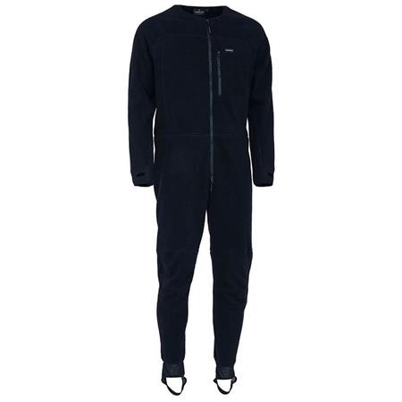 Men's Long Sleeve Underwear Kinetic Heavy Warm Bib Thermal - Black